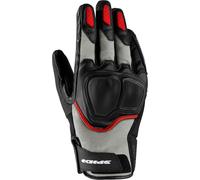 Spidi NKD H2OUT Guanti da moto, nero/grigio/rosso, Taglia 3XL