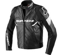 Spidi P178-011- 46 Giacca in Pelle Ignite, Nero/Bianco, Taglia 46