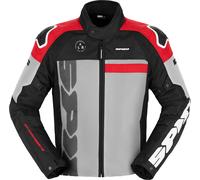 Spidi Progressive Net WindOut Giacca tessile moto, nero-grigio-rosso, taglia L per maschi