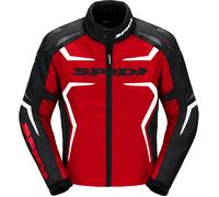 Spidi Race-Evo H2Out Giacca tessile moto, nero-bianco-rosso, taglia M per maschi
