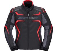 Spidi Race-Evo H2Out Giacca tessile moto, nero/rosso, Taglia S