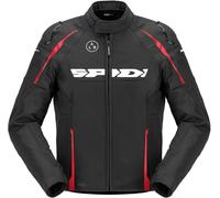 Spidi Race Warrior 2 H2OUT Giacca tessile da motocicletta impermeabile, rosso, Taglia M