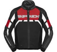 Spidi Rapid H2Out giacca di pelle da moto impermeabile, rosso, Taglia M