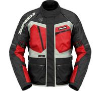 Spidi Ridemaster Giacca tessile da motocicletta impermeabile, rosso, taglia XL per maschi