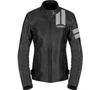 Spidi Roar, giacca di pelle donna 50 female Nero/Grigio Chiaro