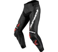 Spidi RR Pro 2 Pantaloni in pelle moto, nero-rosso, taglia 54 per maschi
