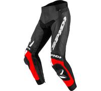 Spidi RR Pro 2 Pantaloni in pelle moto, nero-bianco-rosso, taglia 50