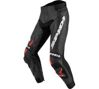 Spidi RR Pro 2 Pantaloni in pelle moto, nero/rosso, Taglia 58