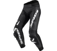 Spidi RR Pro Warrior Pantaloni in pelle moto, nero-bianco, taglia 50 per maschi