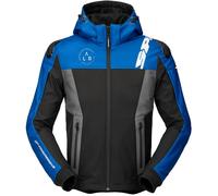 Spidi Hoodie Warrior, giacca in tessuto L male Blu/Nero/Grigio