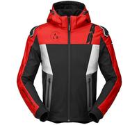 Spidi Hoodie Warrior, giacca in tessuto XXL male Nero/Rosso/Bianco