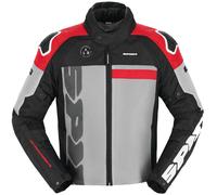 Spidi Progressive Net, giacca in tessuto H2Out XL male Nero/Grigio Chiaro/Rosso