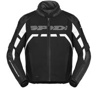 Spidi Rapid H2Out giacca di pelle da moto impermeabile, Bianco/nero, Taglia L