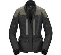 Spidi Traveler 3 Evo H2Out impermeabile Giacca tessile moto da donna, nero/oliva, Taglia XS