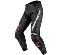 Spidi RR Pro 2 Pantaloni in pelle moto, nero/rosso, Taglia 58