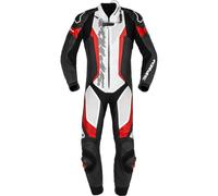 Spidi Laser Pro Tuta in moto forata a un pezzo, nero/rosso, Taglia 58