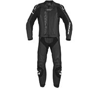 Spidi Laser Touring Abito in pelle moto in due pezzi, Bianco/nero, Taglia 46
