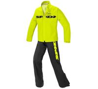 Tuta Antipioggia SPORT RAIN KIT Nero Giallo Fluo SPIDI - UE: L