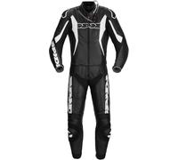 Spidi Sport Warrior Touring Two Piece Tuta moto in pelle, nero-bianco, taglia 56 per maschi
