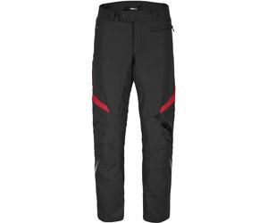 Spidi Sportmaster H2Out pantaloni tessili da moto impermeabili, nero-rosso, taglia XL per maschi