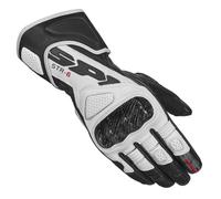 Spidi STR-6 Guanti da moto, Bianco/nero, Taglia L