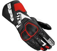 Spidi STS-3 Guanti da moto, nero/rosso, Taglia 3XL