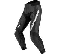 Spidi Tekker 2 Pantaloni moto in pelle, nero-bianco, taglia 58 per maschi