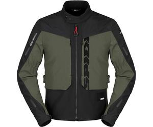 Spidi Terran Tex Giacca tessile da moto, Verde Militare, Taglia L