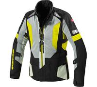 Spidi Terranet Giacca tessile motociclistica, nero-grigio-giallo, taglia 3XL per maschi