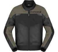 Spidi Tour Net Tex Giacca tessile da motocicletta, nero-verde, taglia 5XL per maschi