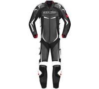 Spidi Track Wind Pro Tuta in pelle moto di One Piece, Bianco/nero, Taglia 60