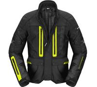 Spidi Traveler 3 Evo H2Out impermeabile Moto Tessile Giacca, nero/giallo, Taglia M