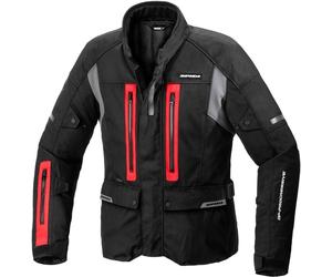 Spidi Traveller 3 H2Out Giacca tessile moto, nero/rosso, Taglia M