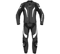 Spidi Fashion Tuta moto in pelle Laser Touring, due pezzi Nero-Bianco Taglia 50 Uomo