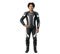 Spidi Laser Pro Tuta in moto forata a un pezzo, Bianco/nero, Taglia 56