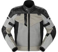 Spidi Vent Pro Giacca in pelle moto, Nero/Ghiaccio, Taglia 56
