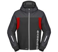 Giacca in Tessuto Spidi Hoodie H2Out 2 Nero Antracite Rosso Fluo S