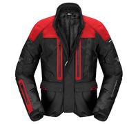 Spidi Traveler 3 Evo H2Out impermeabile Moto Tessile Giacca, nero/rosso, Taglia XXL