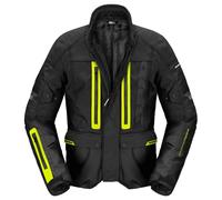 Spidi Traveler 3 Evo H2Out impermeabile Moto Tessile Giacca, nero/giallo, Taglia XXL