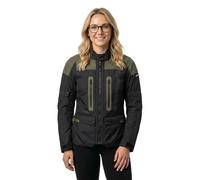 Spidi Traveler 3 Evo H2Out impermeabile Giacca tessile moto da donna, nero/oliva, Taglia S