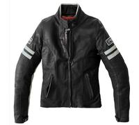 Spidi Vintage Giacca donna in pelle moto, nero-grigio, taglia 46 per donne