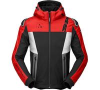 Spidi Warrior Felpa con cappuccio da moto, nero/rosso, Taglia XXL