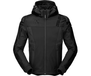 Spidi Warrior Felpa con cappuccio da moto, nero, Taglia L