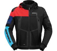Spidi Warrior H2OUT Cappuccio impermeabile per motociclette, nero-rosso-blu, taglia S per maschi