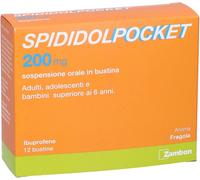 spididol pocket Antidolorifico Ibuprofene Sospensione Orale 12 Bustine 200 mg