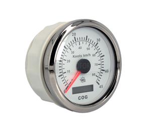 Spidometro Contamiglia nautico con GPS e bussola BIANCO per barca e gommone
