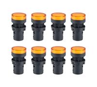 Spie AC/DC 24V, LED giallo, a filo per montaggio a pannello da 7/8" 22mm, 8pz.