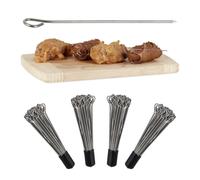 Spiedi Acciaio Barbecue Set 200 Stecchini 11 cm Involtini Arrosticini Aperitivo