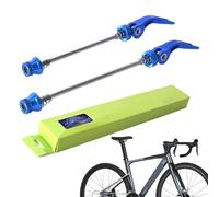 Spiedini a rilascio rapido per bicicletta, corsa anteriore, corsa posteriore, kit albero leggero, asta in lega resistente per rimozione della ruota, facile da installare per la manutenzione della