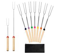 Spiedini da Grigliare 8 Pezzi Bastoncini Telescopici a Forma di U per | Spiedini BBQ all'aperto Per Campeggio Casa Ristorante Giardino Picnic Catering Feste e Incontri